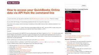 How to access your QuickBooks Online data via API from the ...