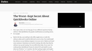 The Worst-Kept Secret About QuickBooks Online - Forbes