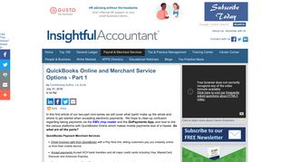 QuickBooks Online and Merchant Service Options - Part 1 ...