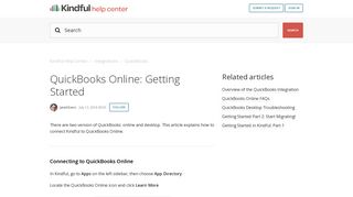 QuickBooks Online: Getting Started – Kindful Help Center