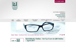 QuickBooks Online - Set Up Users in QB Online - April 2017 - News ...