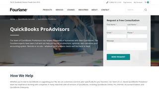 QB ProAdvisor Services - Setup, Install, File Review & More - Fourlane