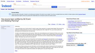 Has anyone been certified by QC Event and Wedding Planning ...