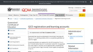 QCE registration and learning accounts | Queensland Curriculum and ...