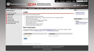 QCAA secure - Queensland Curriculum and Assessment Authority