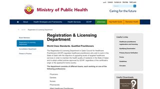 Registration & Licensing - moph.gov.qa