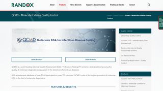 QCMD - Molecular EQA Scheme | Randox Quality Control