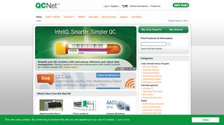 QCNet - A Bio-Rad Laboratories Quality Control Web Portal