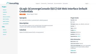 QLogic QConvergeConsole (QCC) GUI Web Interface Default ...
