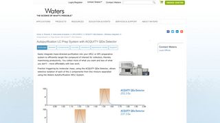 Autopurification LC Prep System with ACQUITY QDa Detector : Waters