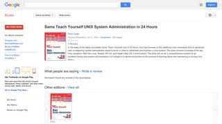 Sams Teach Yourself UNIX System Administration in 24 Hours - Google Books Result
