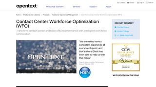 Contact Center Workforce Optimization | OpenText