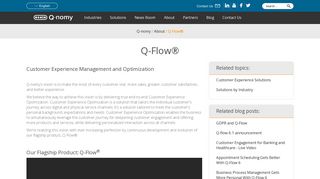 Customer Experience Management Software, Q-Flow® | Q-nomy