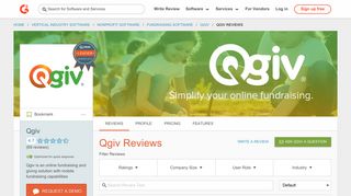 Qgiv Reviews 2018 | G2 Crowd