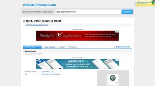 qha.populiweb.com at WI. Populi Login - Website Informer