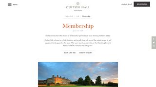 Members Booking | Golf at Oulton Hall | QHotels