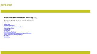 QHRNet - Self Service Web