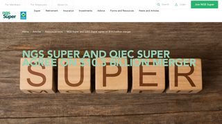 NGS Super and QIEC Super agree on $10.3 billion merger