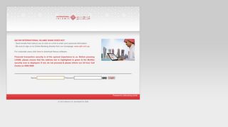 WEB e-banking login - QIIB Internet Banking