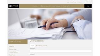 User account | QInvest