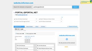portal.qiportal.net at WI. QNet Ltd - Login - Website Informer