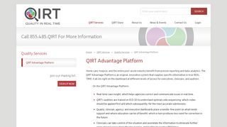QIRT Advantage Platform | Home Care and Hospice Coding Tools