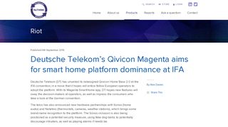 Deutsche Telekom's Qivicon Magenta aims for smart home platform ...