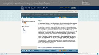Qiyas - Oxford Islamic Studies Online