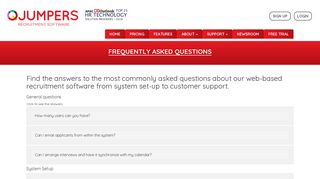 FAQ | Read FAQs on QJumpers' Web-Based Recruitment Software