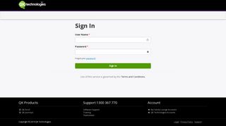 Sign In - QK Technologies Accounts - QK Enrol