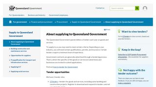 About supplying to Queensland Government | For government ...