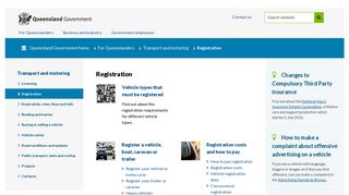 Registration | Transport and motoring | Queensland Government