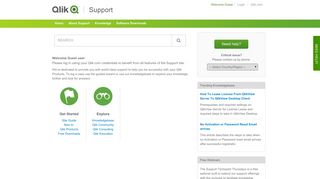 Qlik Support Portal