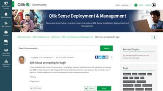 Qlik Sense prompting for login - Qlik Community