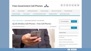 QLink Wireless Free Cell Phones - Free Government Cell Phones