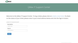 Login - Q'Max IT Support