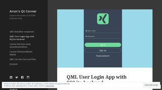 QML User Login App with SQLite backend – Arun's Qt Corner