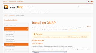 Install on QNAP - LogicalDOC Documentation