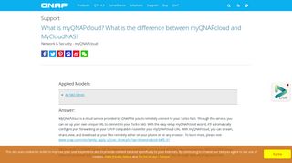 What is the difference between myQNAPcloud and MyCloudNAS?