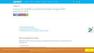 How to use myQNAPcloud (QID) to remotely manage a NAS? - QNAP
