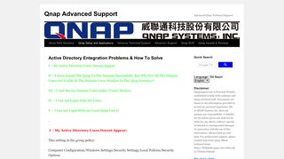 Active Directory Entegration Problems & How To Solve | Qnap ...