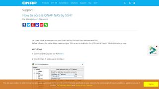 How to access QNAP NAS by SSH? - QNAP