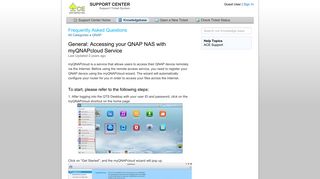 Accessing your QNAP NAS with myQNAPcloud Service