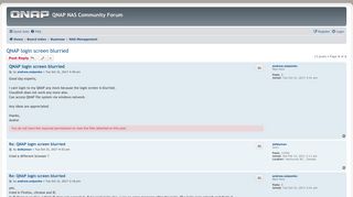 QNAP login screen blurried - QNAP NAS Community Forum