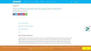 How to enhance account security using 2-step verification? - QNAP (AU)