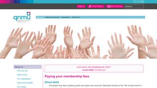 Paying your membership fees - QNMU