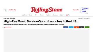 Hi-Res Music Service Qobuz Launches in the U.S. – Rolling Stone