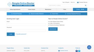 Sign In/Register - Simple Online Doctor