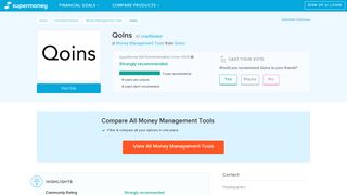 Qoins Reviews - Money Management Tools - SuperMoney