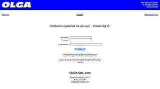 OLGA-QoL.com: Login